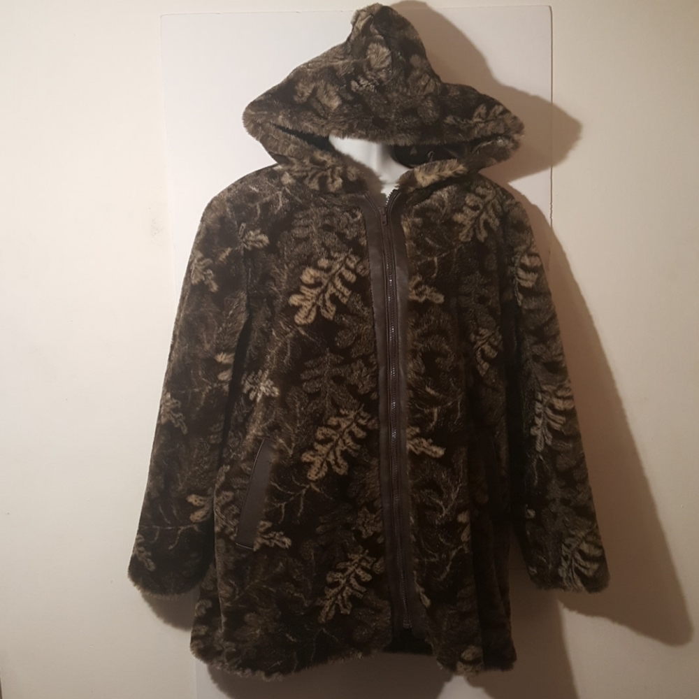 Nana Creation Jacket Women Faux Fur Zip Front
